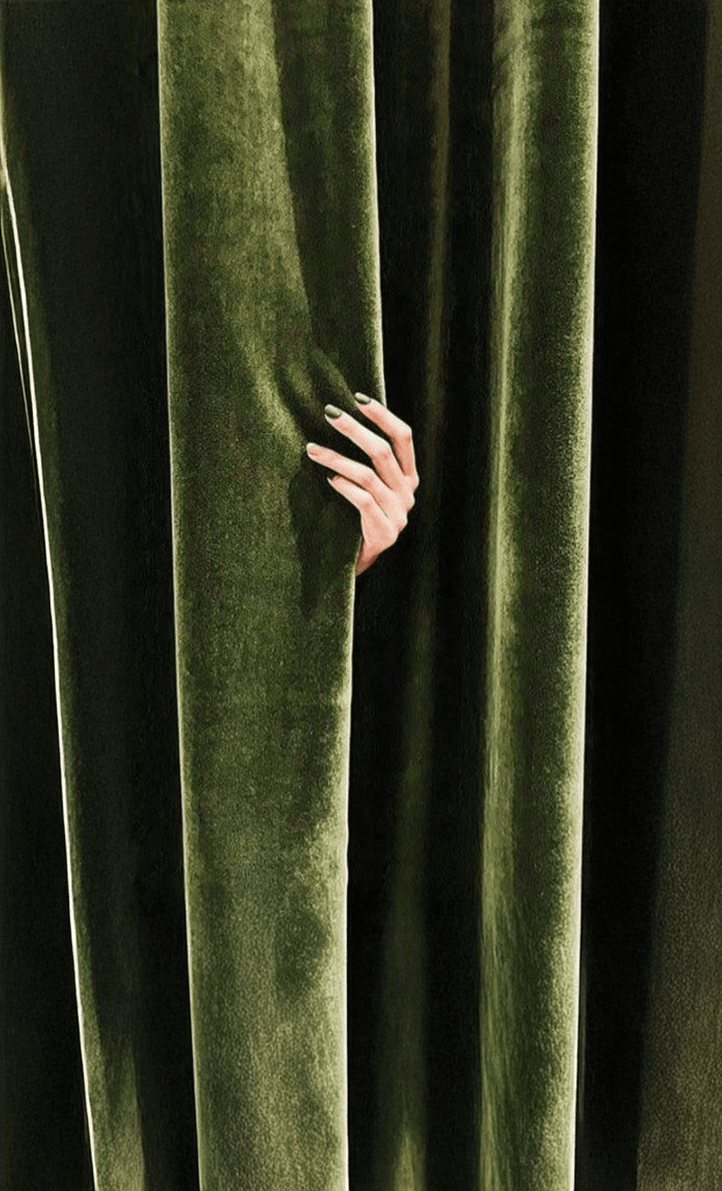 Hand behind the curtain